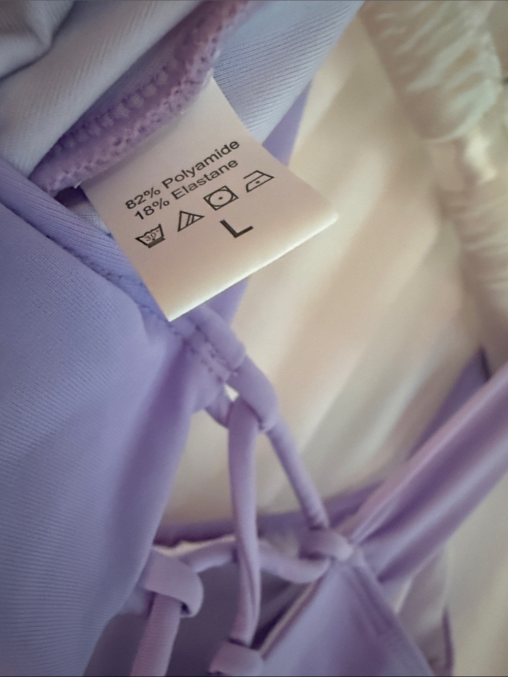 Lavender Ruffled One-Piece Swimsuit - Picture 8 of 8